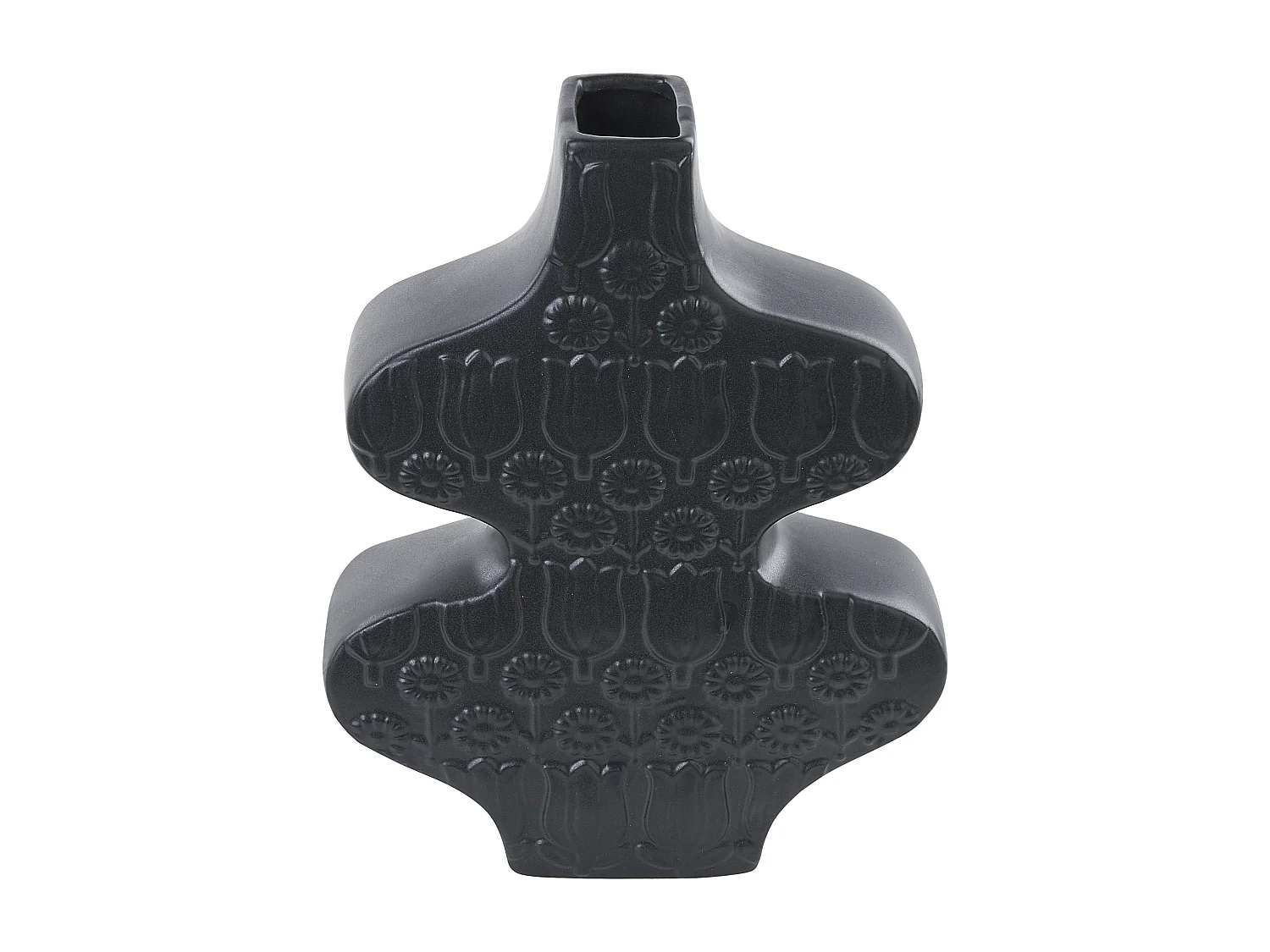Bloemenvaas ARGOS Keramiek 25 cm Zwart