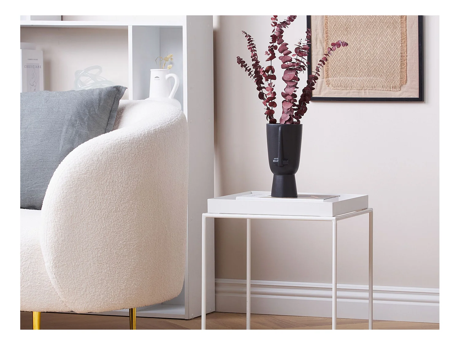 Jarro de flores ARTEMIS Cerâmica 22 cm Preto