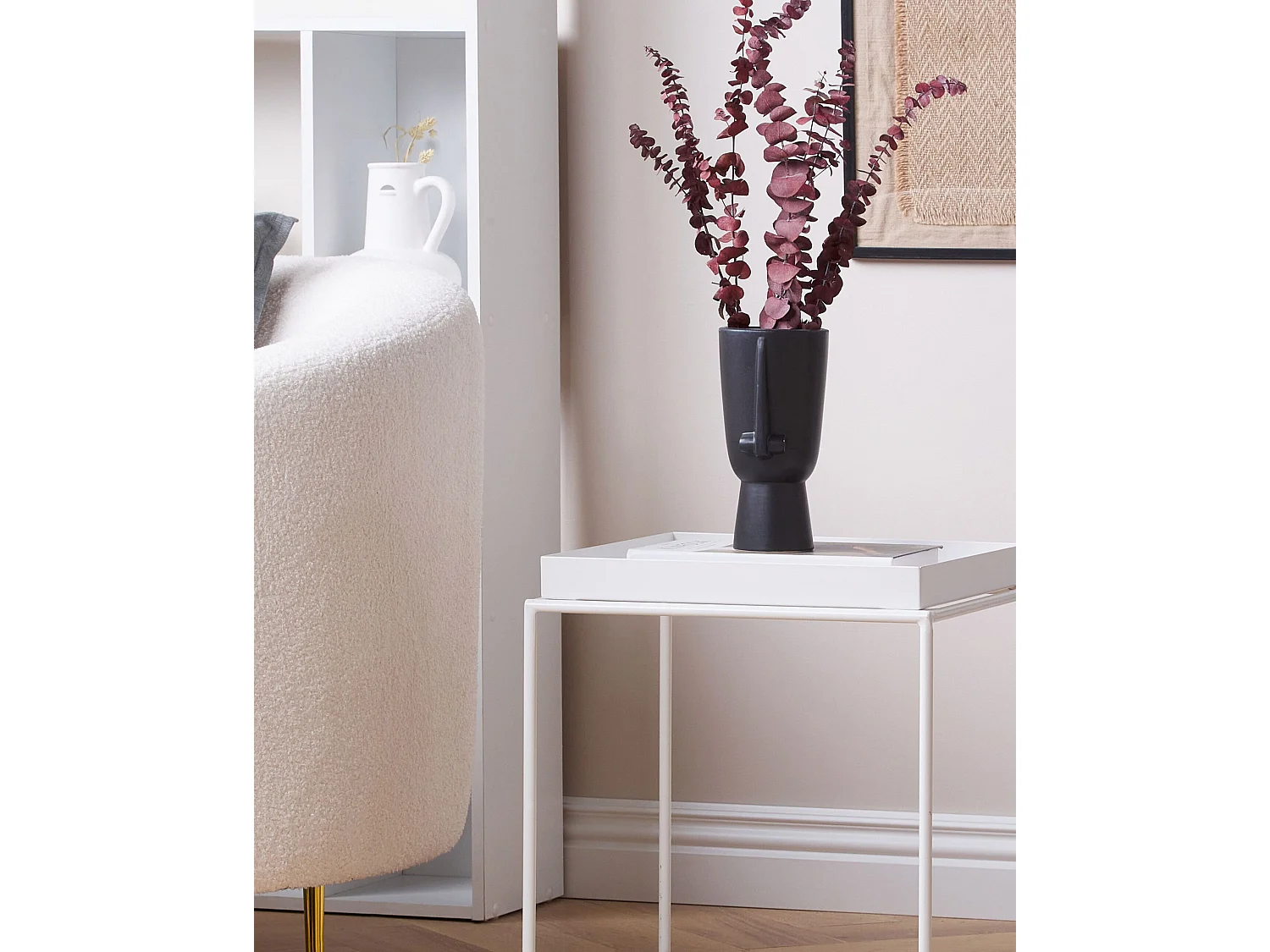 Vase à fleurs ARTEMIS Céramique 22 cm Noir