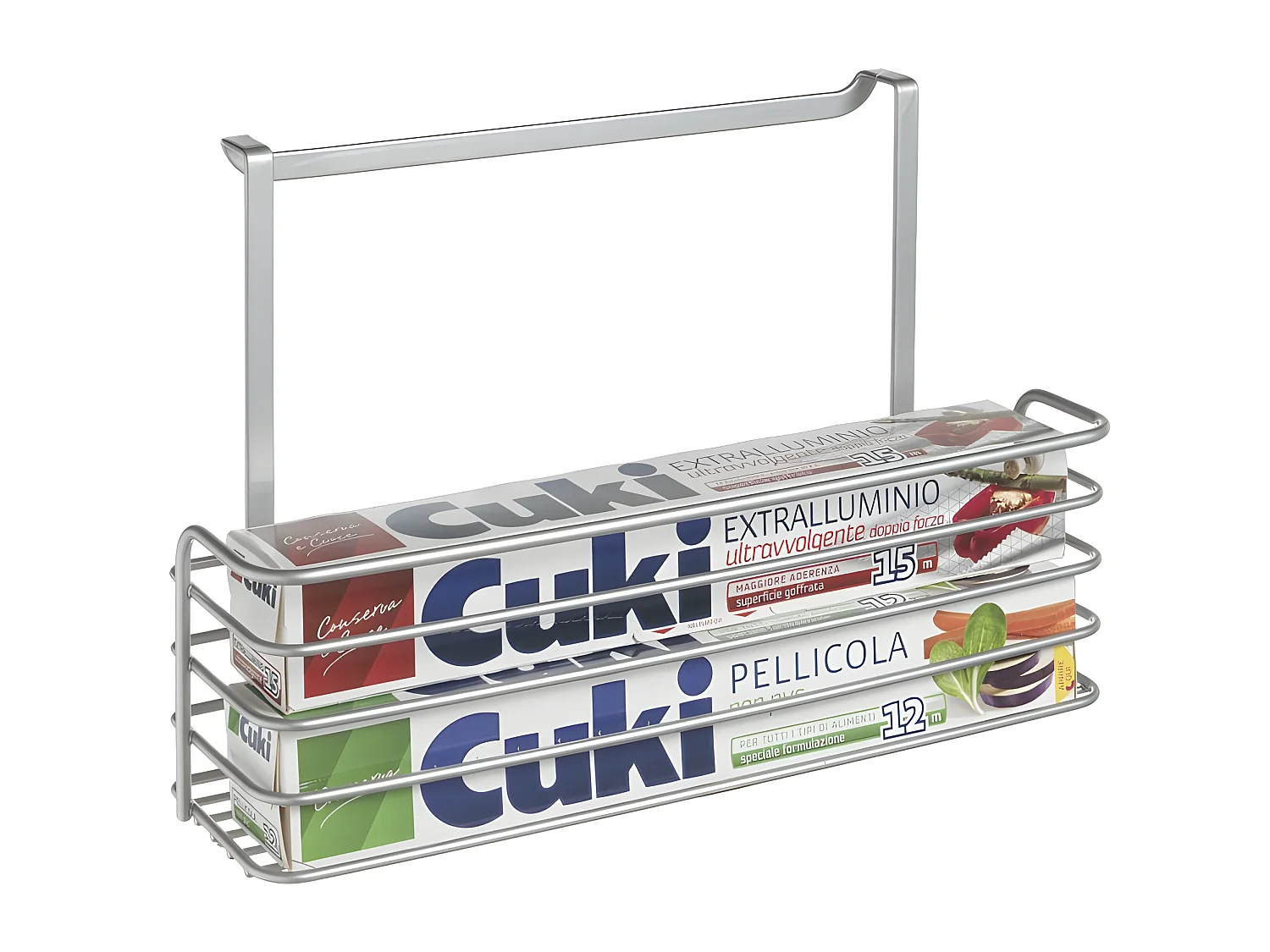 Panier Long Série GALILEO Metaltex. Finition Polytherm® Couleur Grise