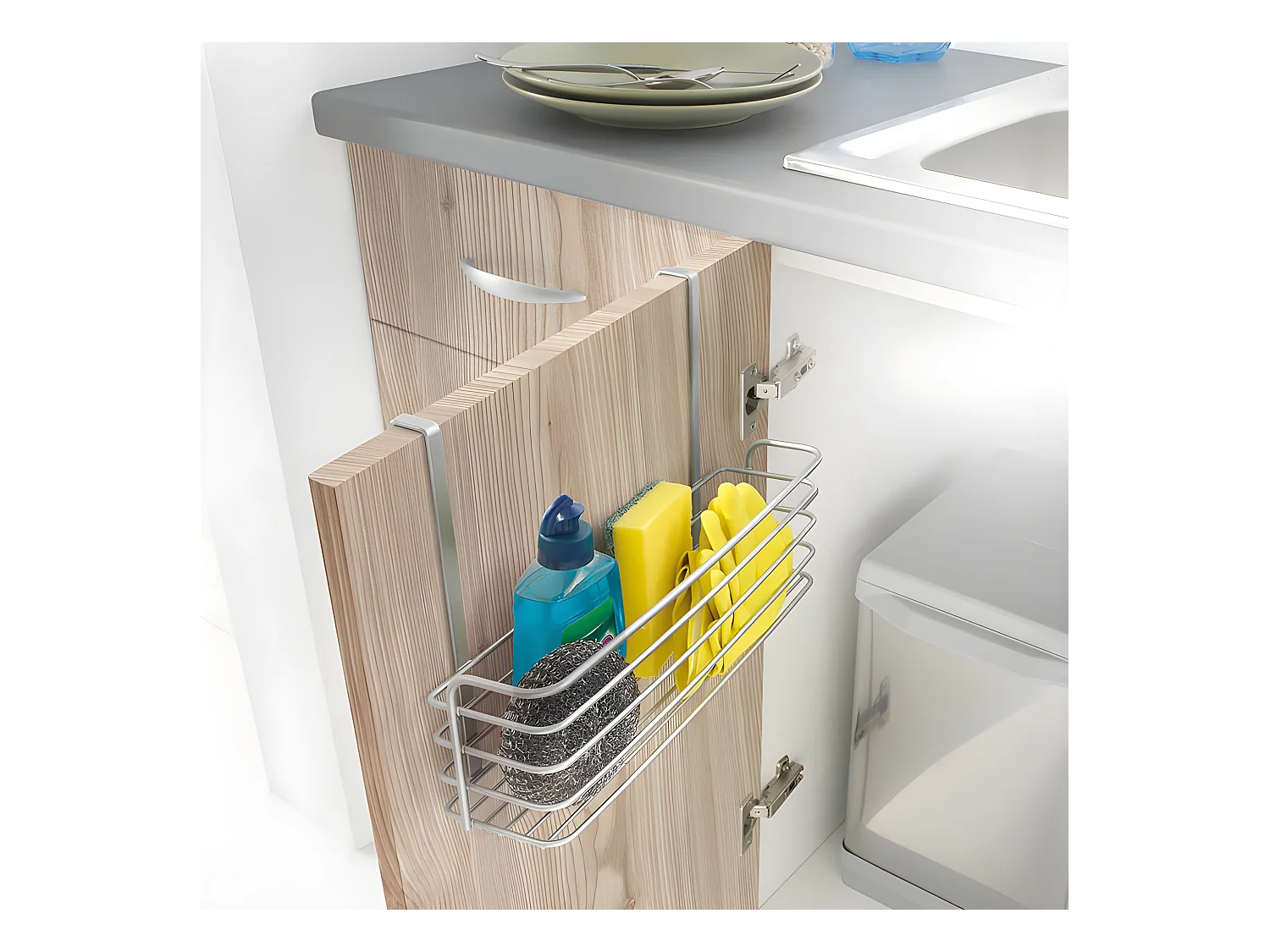 Panier Long Série GALILEO Metaltex. Finition Polytherm® Couleur Grise