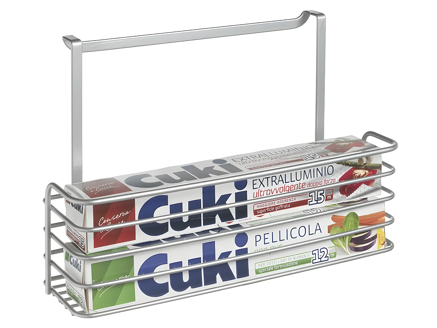 Panier Long Série GALILEO Metaltex. Finition Polytherm® Couleur Grise