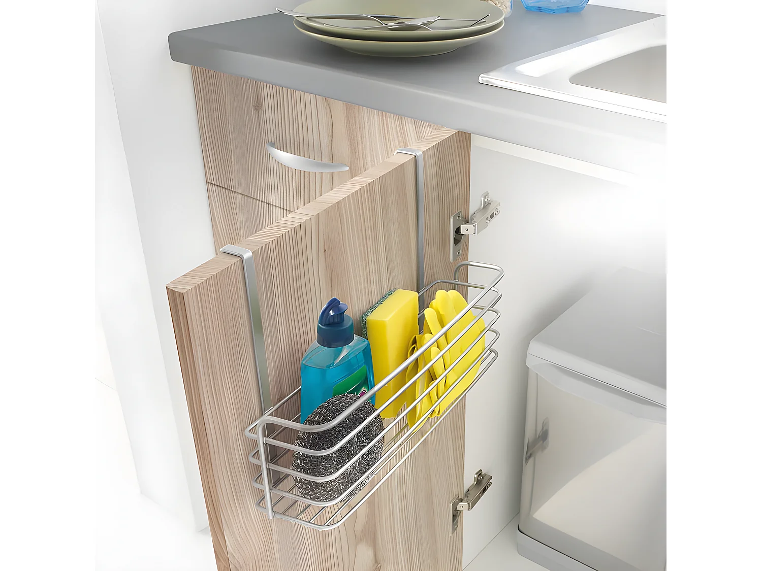 Panier Long Série GALILEO Metaltex. Finition Polytherm® Couleur Grise