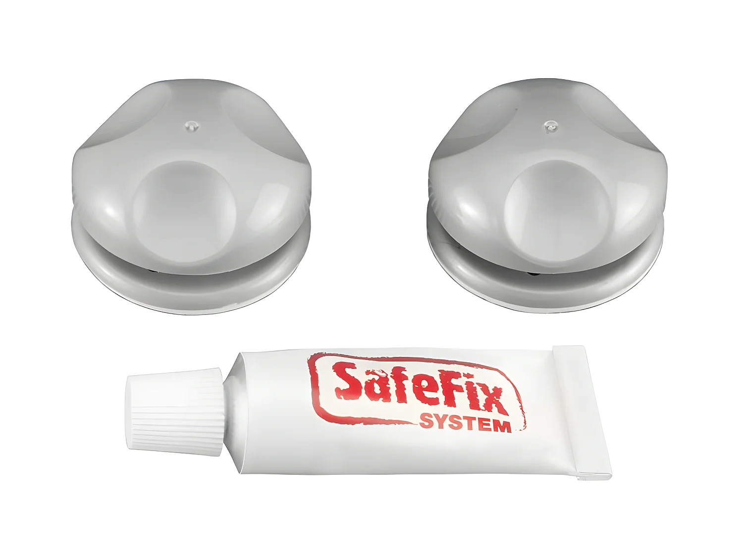 2 Supporti di Montaggio con Colla Safefix Serie VIVA di Metaltex - Senza Foratura