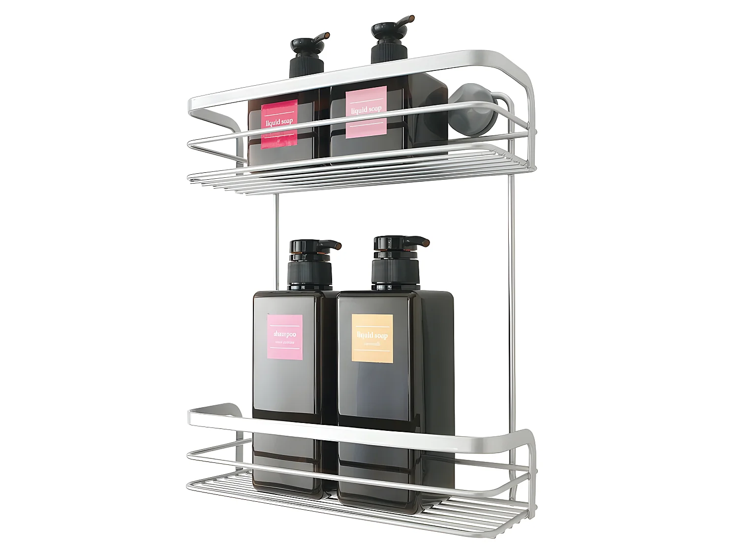 Badkamerrek 2 Niveaus VIVA Metaltex Polytherm® Zilver