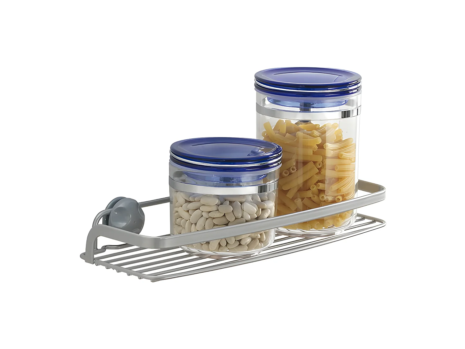 Étagère Basse Cuisine Série EUREKA de Metaltex. Finition Polytherm® Couleur Grise