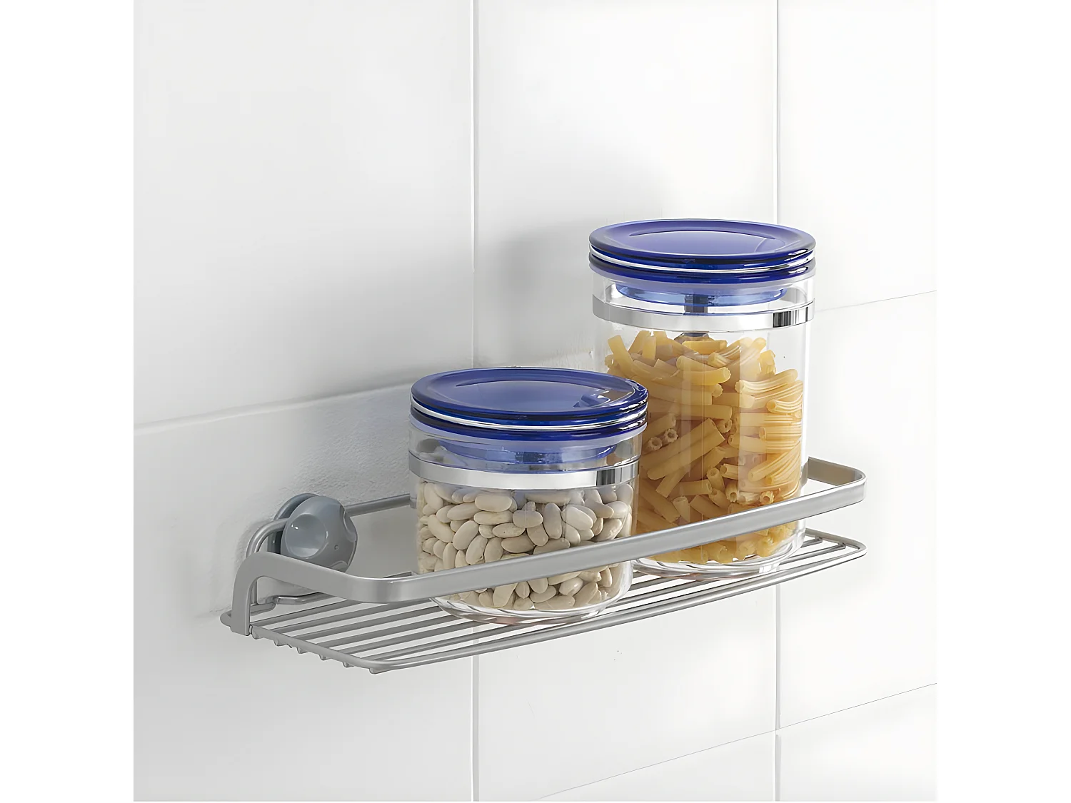 Étagère Basse Cuisine Série EUREKA de Metaltex. Finition Polytherm® Couleur Grise