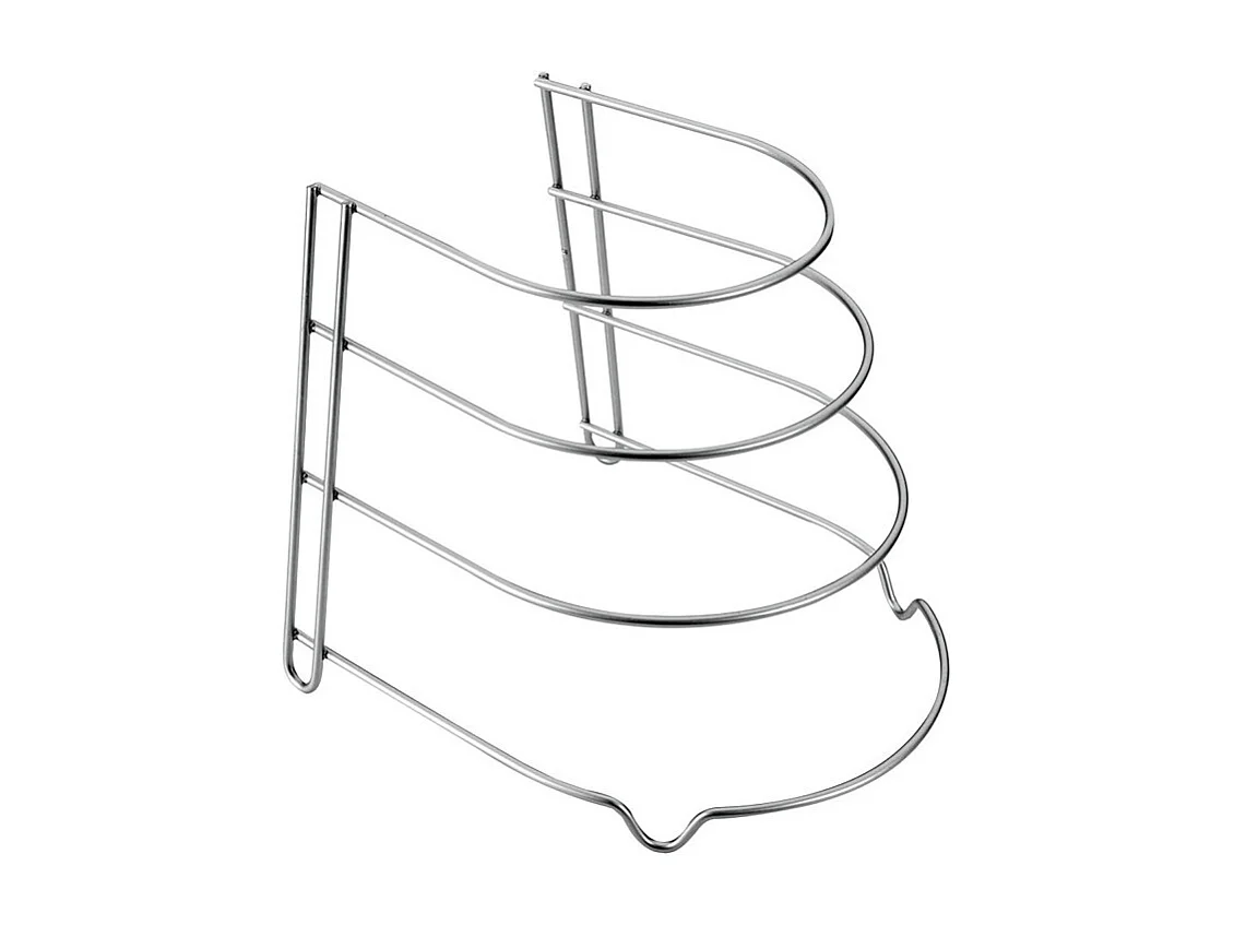 Range-poêles Canyon Sarteneiro 4 Niveaux en Métaltex, Finition Polytherm® Grise 23x27x23 cm