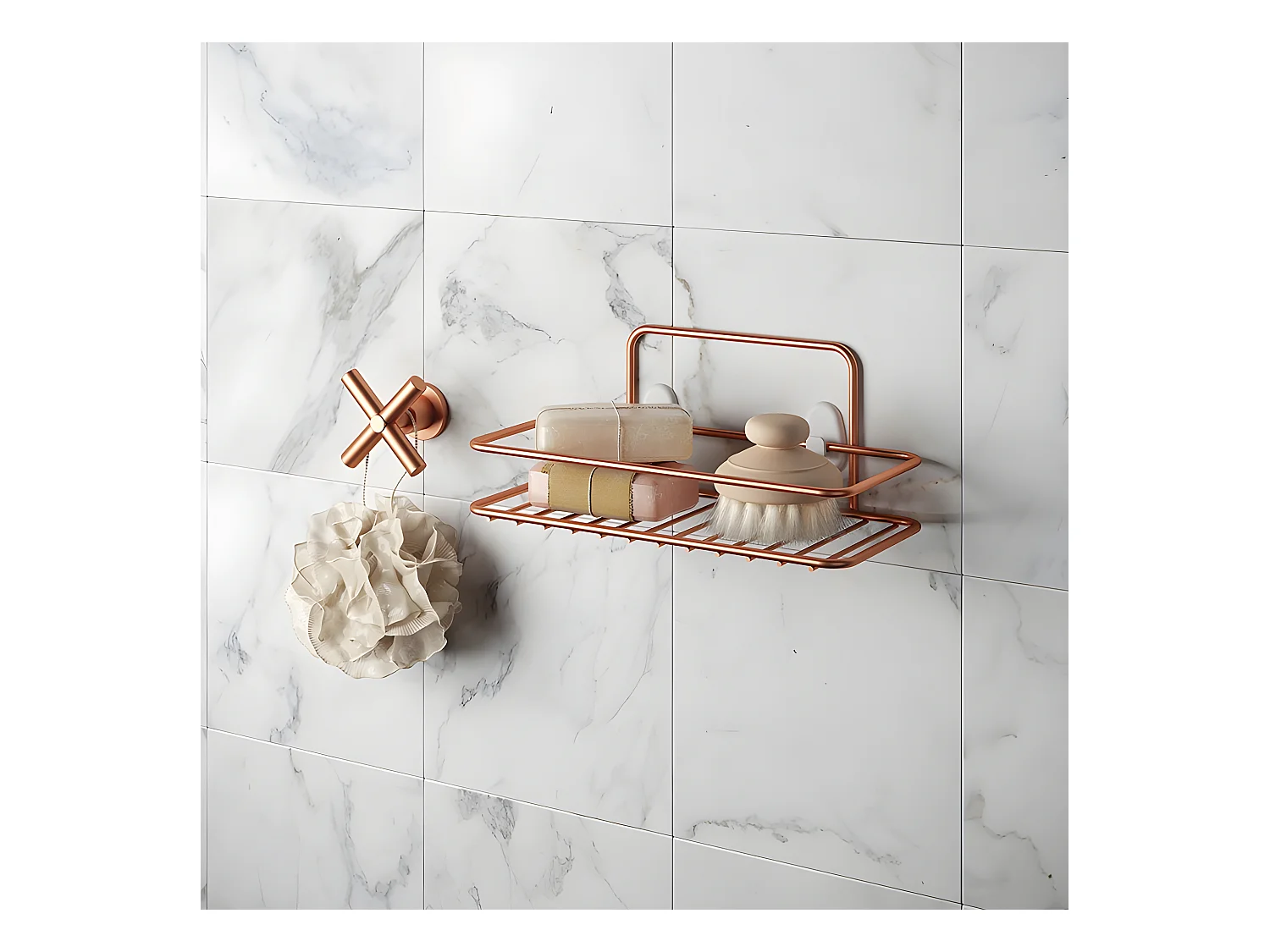 Regal 1 Ebene REFLEX KUPFER Metaltex - Beschichtung Polytherm® Copper - Rostschutz - Hergestellt in Italien