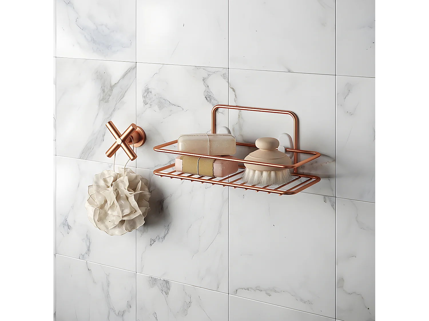 Estante 1 Nivel REFLEX COBRE Metaltex - Revestimiento Polytherm® Copper - Antioxidante - Fabricado en Italia