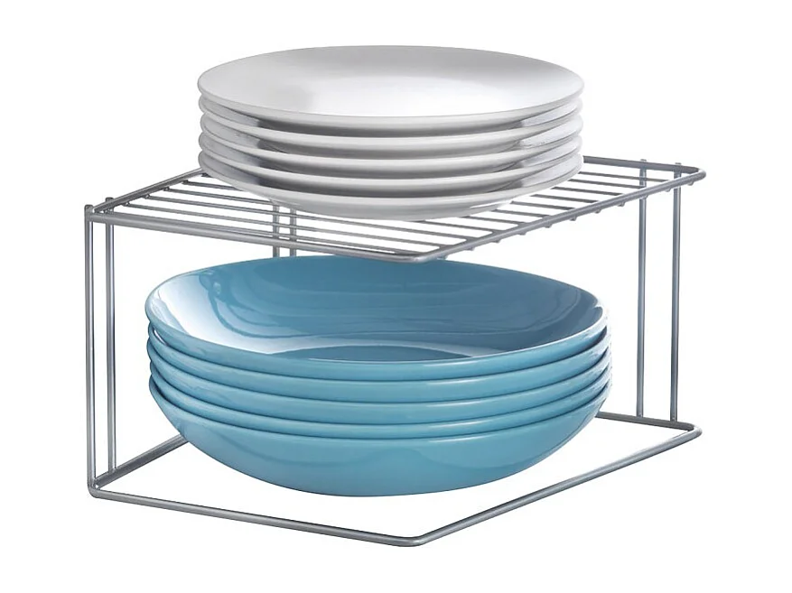 Rangement 2 Niveaux BOXE Metaltex avec Finition Polytherm® Gris