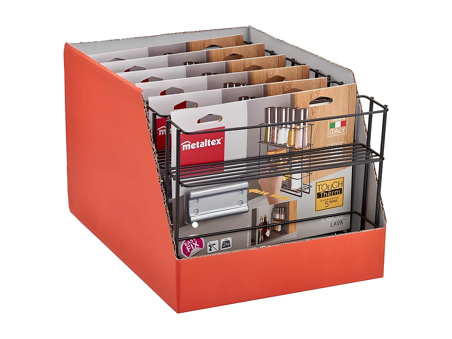 Estante Deslizante IN&OUT Serie LAVA Metaltex Negro Touch-Therm®