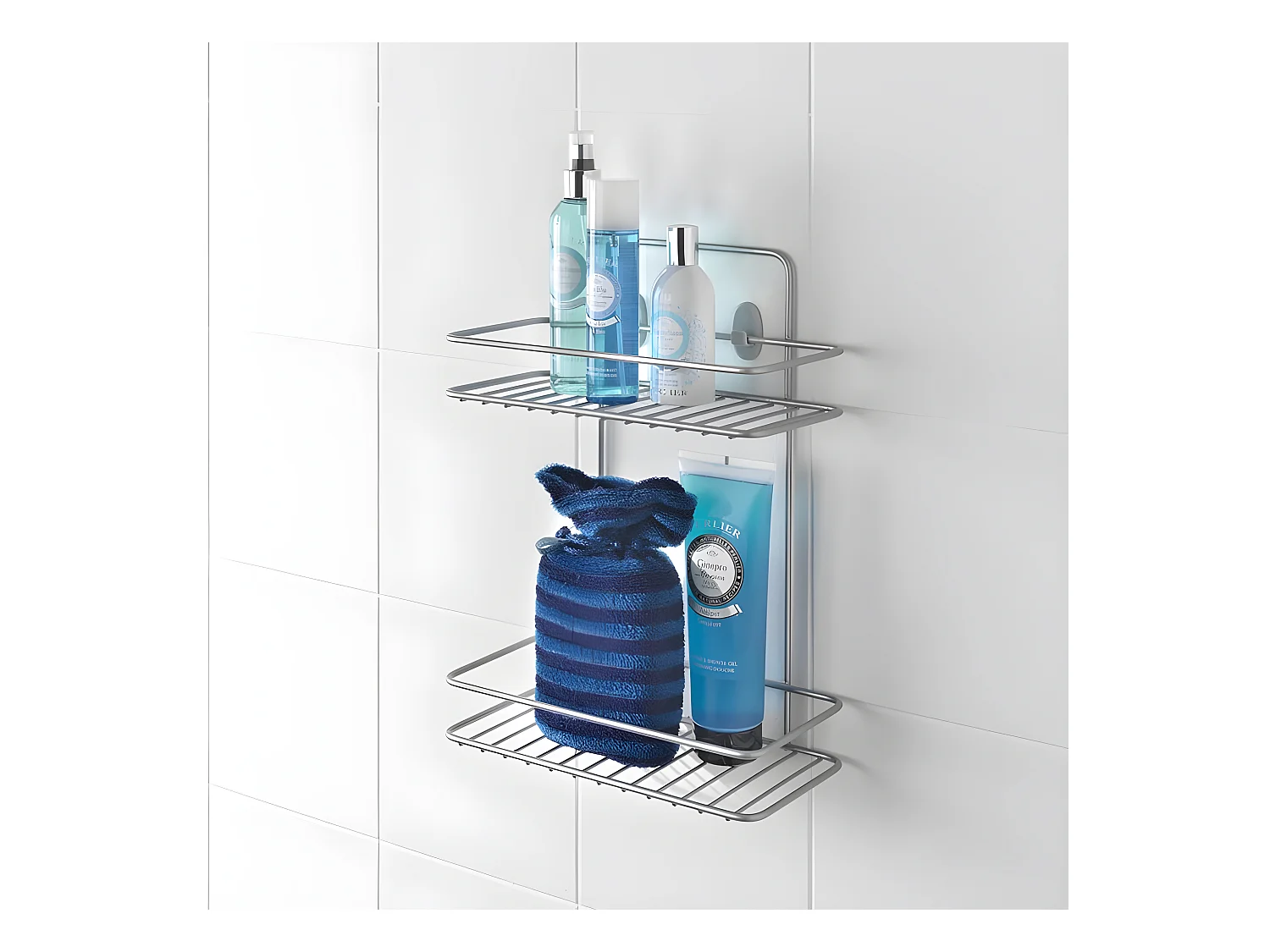 Etagère 2 Niveaus Serie REFLEX Metaltex Zilver Polytherm®