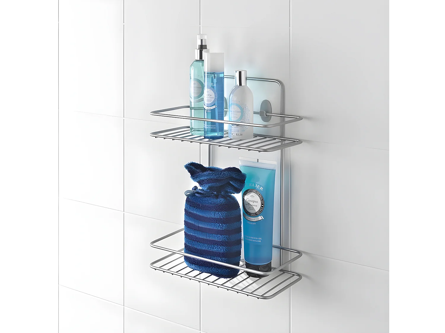 Estantería 2 Niveles Serie REFLEX Metaltex Plata Polytherm®