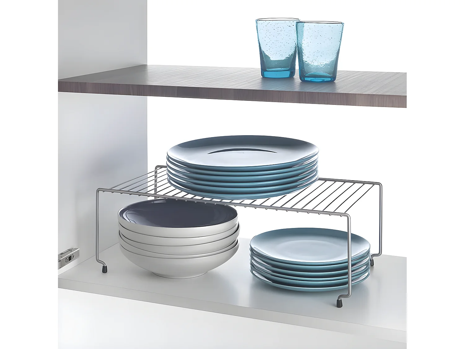 Étagère Empilable BROOKLYN de Metaltex. Finition Polytherm® Couleur Grise