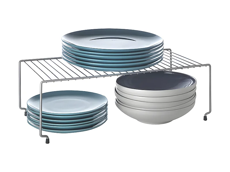 Étagère Empilable BROOKLYN de Metaltex. Finition Polytherm® Couleur Grise