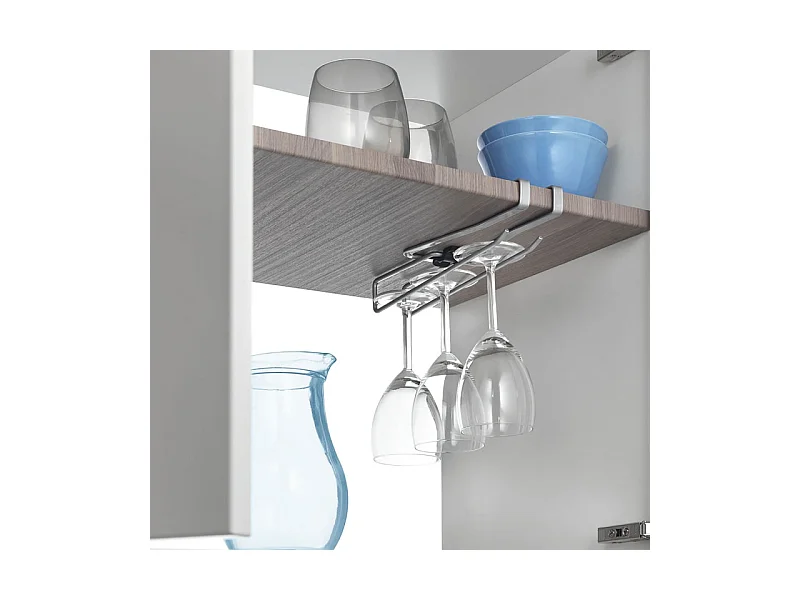 Metaltex Porte-Vêtements Double Universel ALL-IN. Finition Polytherm® Couleur Argent