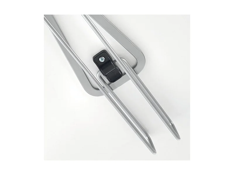 Metaltex Porte-Vêtements Double Universel ALL-IN. Finition Polytherm® Couleur Argent