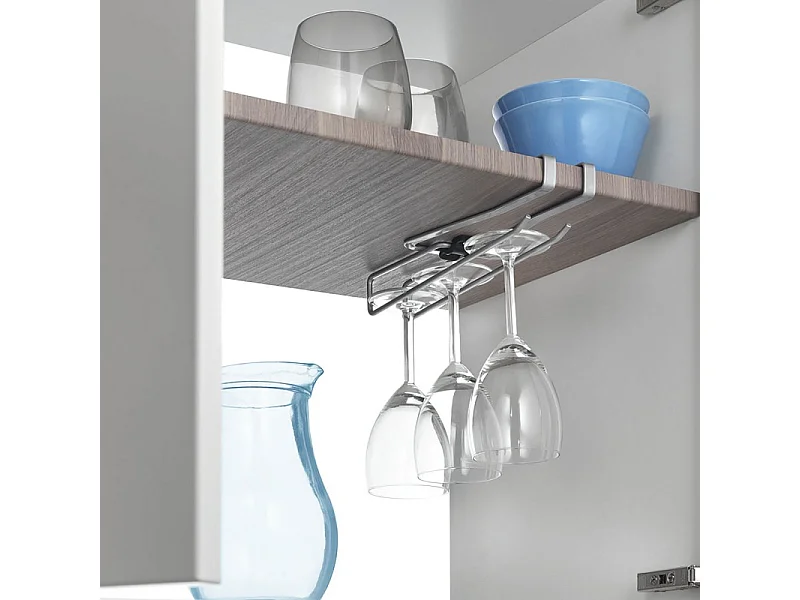 Metaltex Porte-Vêtements Double Universel ALL-IN. Finition Polytherm® Couleur Argent