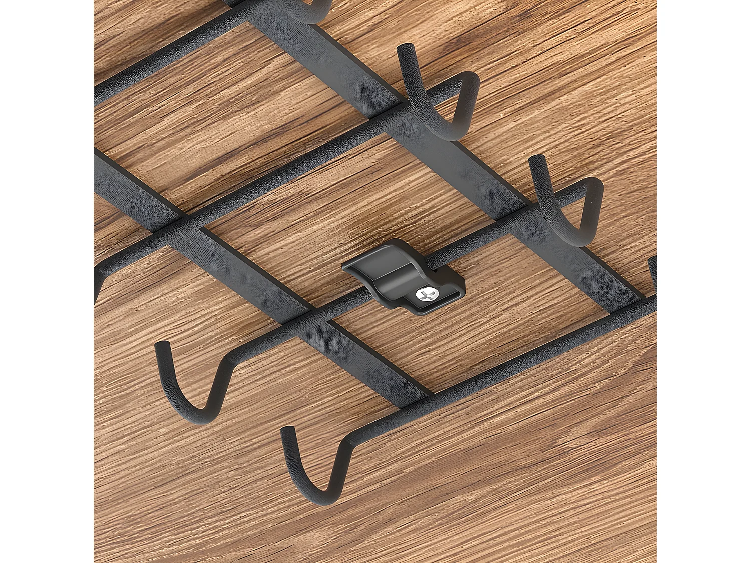 Porte-tasse MY MUG Série LAVA de Metaltex, Capacité 10 tasses, Finition Touch-Therm® Couleur Noir.