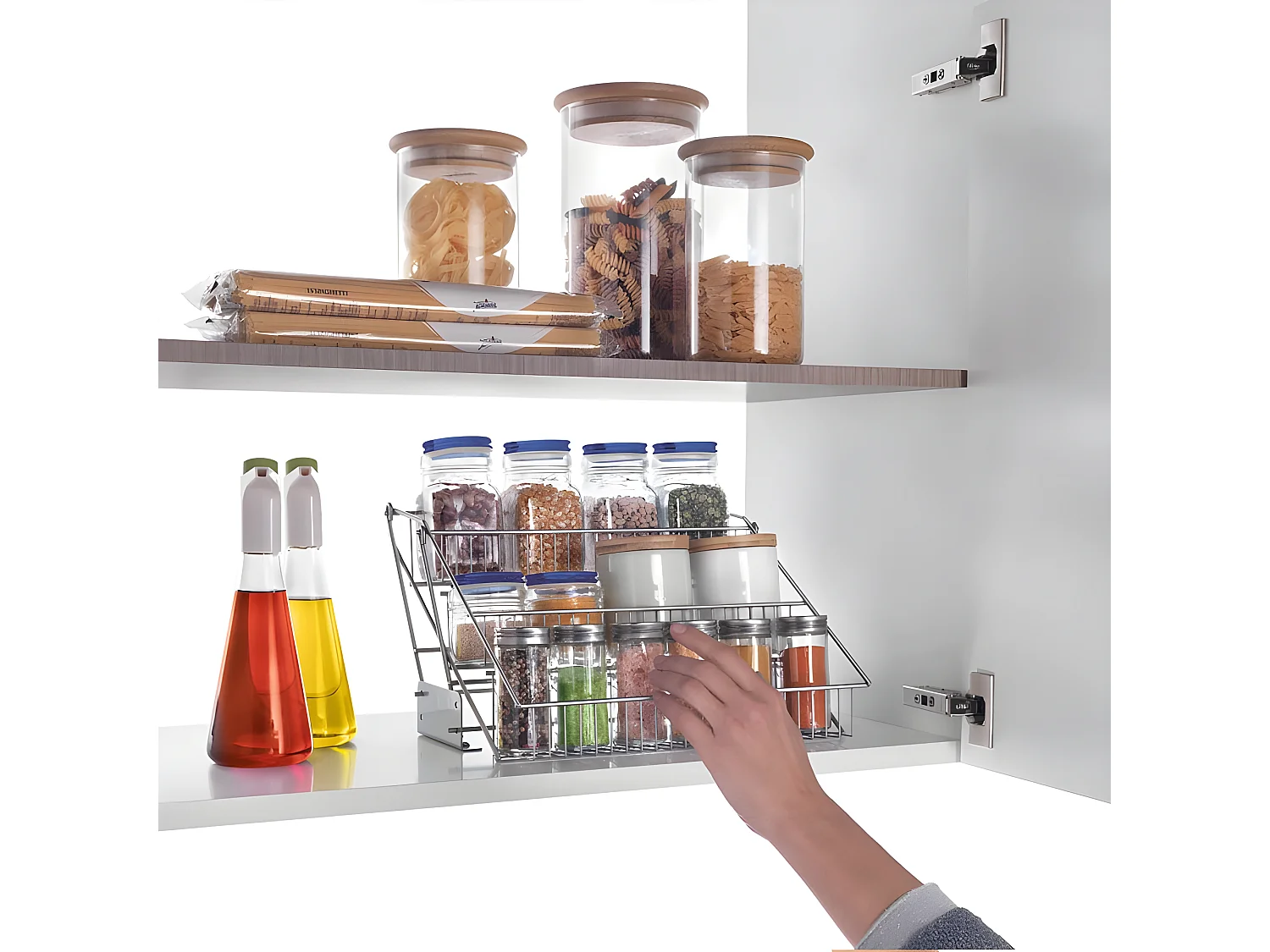 Metaltex Étagère Pliable UP&DOWN avec 3 Niveaux