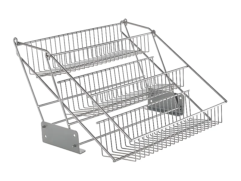 Metaltex Étagère Pliable UP&DOWN avec 3 Niveaux