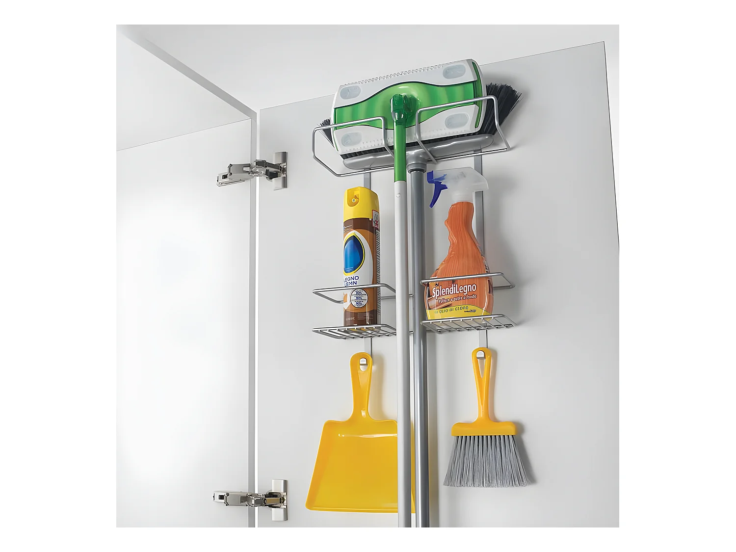 Porte-Accessoires de Ménage BROOMY de Metaltex pour Porte