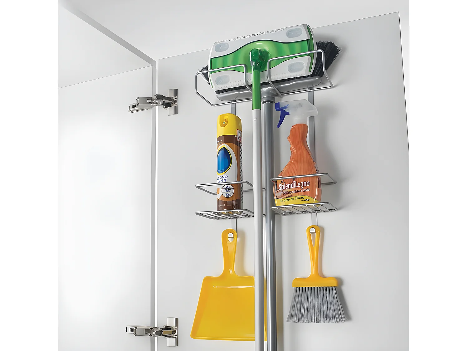 Haushalts-Accessoires BROOMY Metaltex - Silber Metallic - Hergestellt in Italien