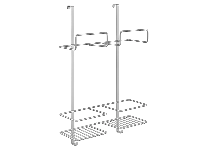 Porte-Accessoires de Ménage BROOMY de Metaltex pour Porte