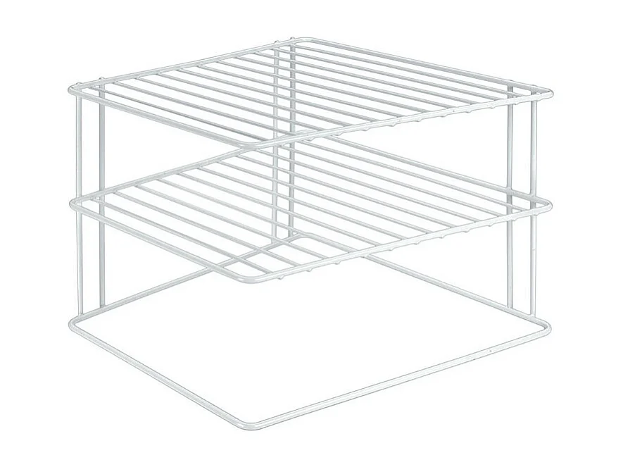 Silos à 3 Niveaux Metaltex, Coin Repose-Pieds, Blanc