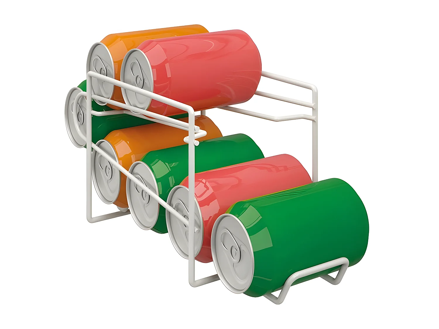 Koelblikjesdispenser van Métaltex 14x33x15 cm Wit