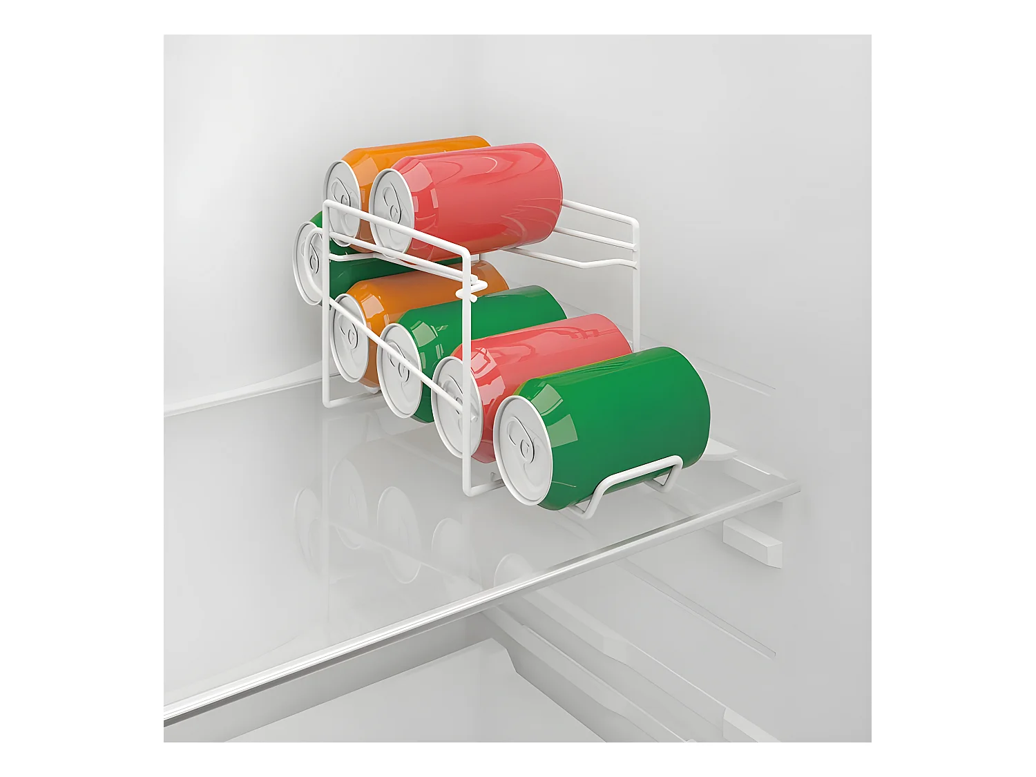 Koelblikjesdispenser van Métaltex 14x33x15 cm Wit