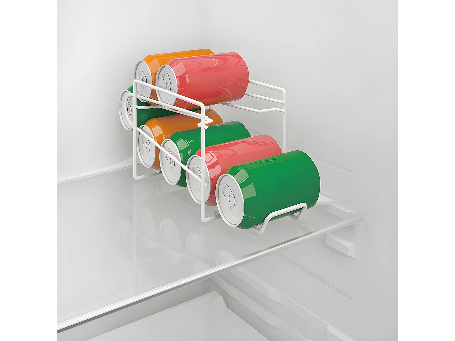 Koelblikjesdispenser van Métaltex 14x33x15 cm Wit