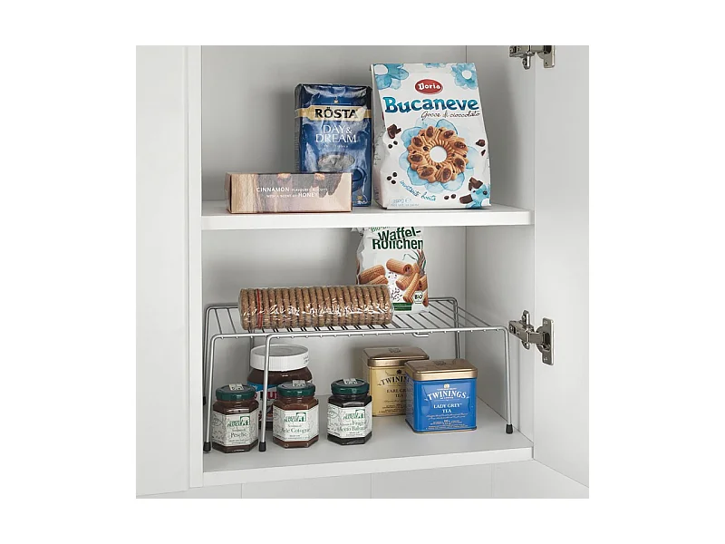 Étagère Extensible ADAPTO de Metaltex. Finition Polytherm® Couleur Grise