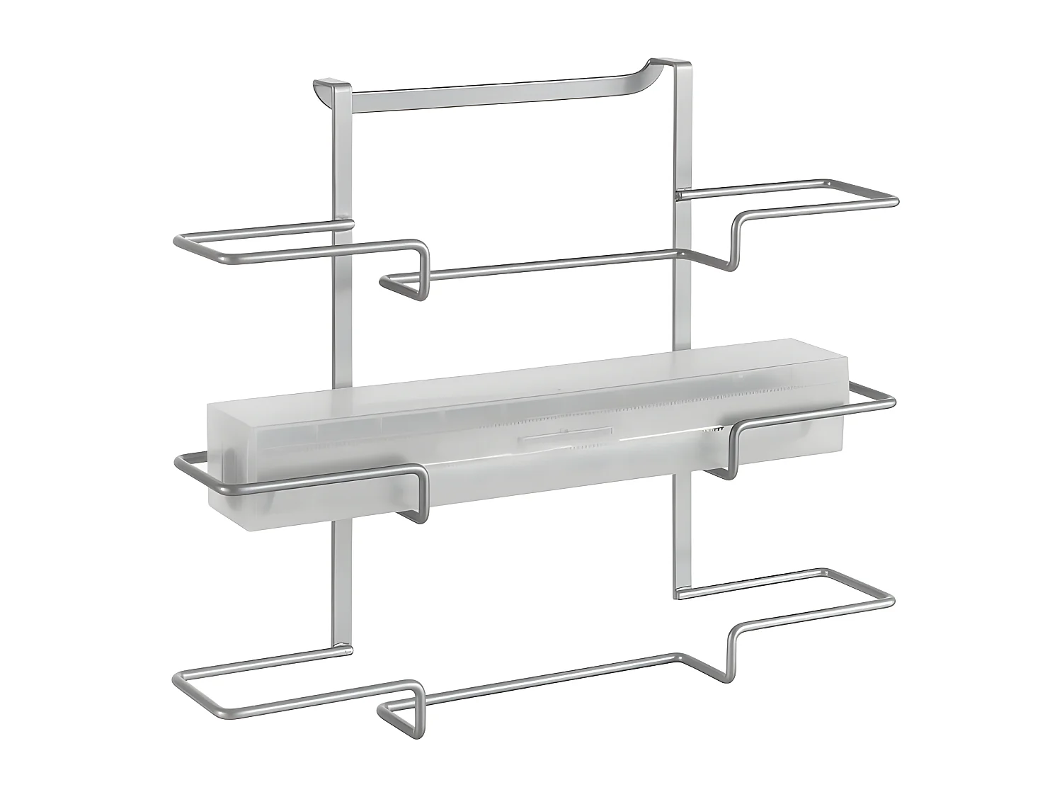 Handdoekrek Triple GALILEO Metaltex 36x9x30 cm Zilver Polytherm®