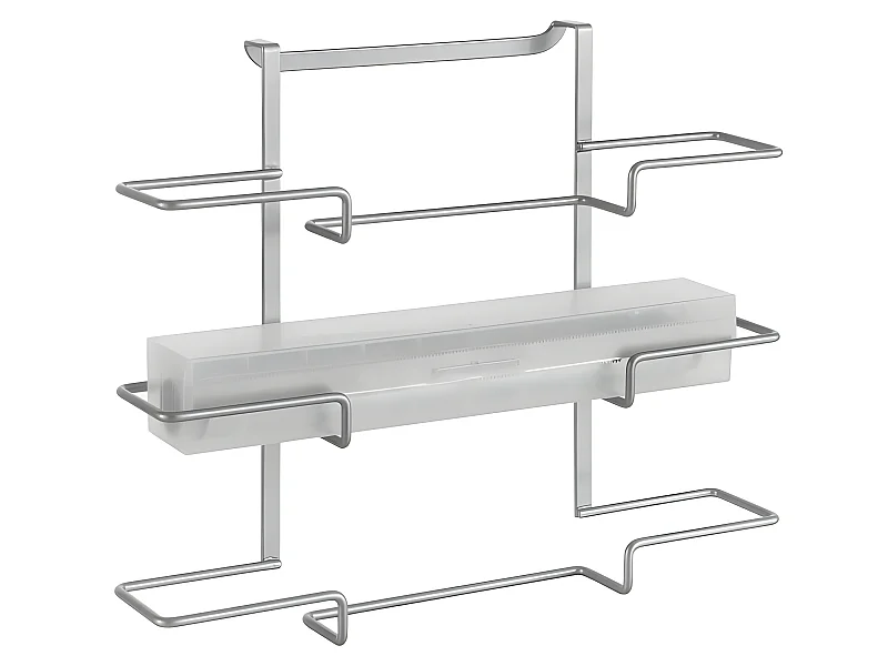 Porte-serviettes Triple GALILEO de Metaltex. Finition Polytherm® Couleur Argent