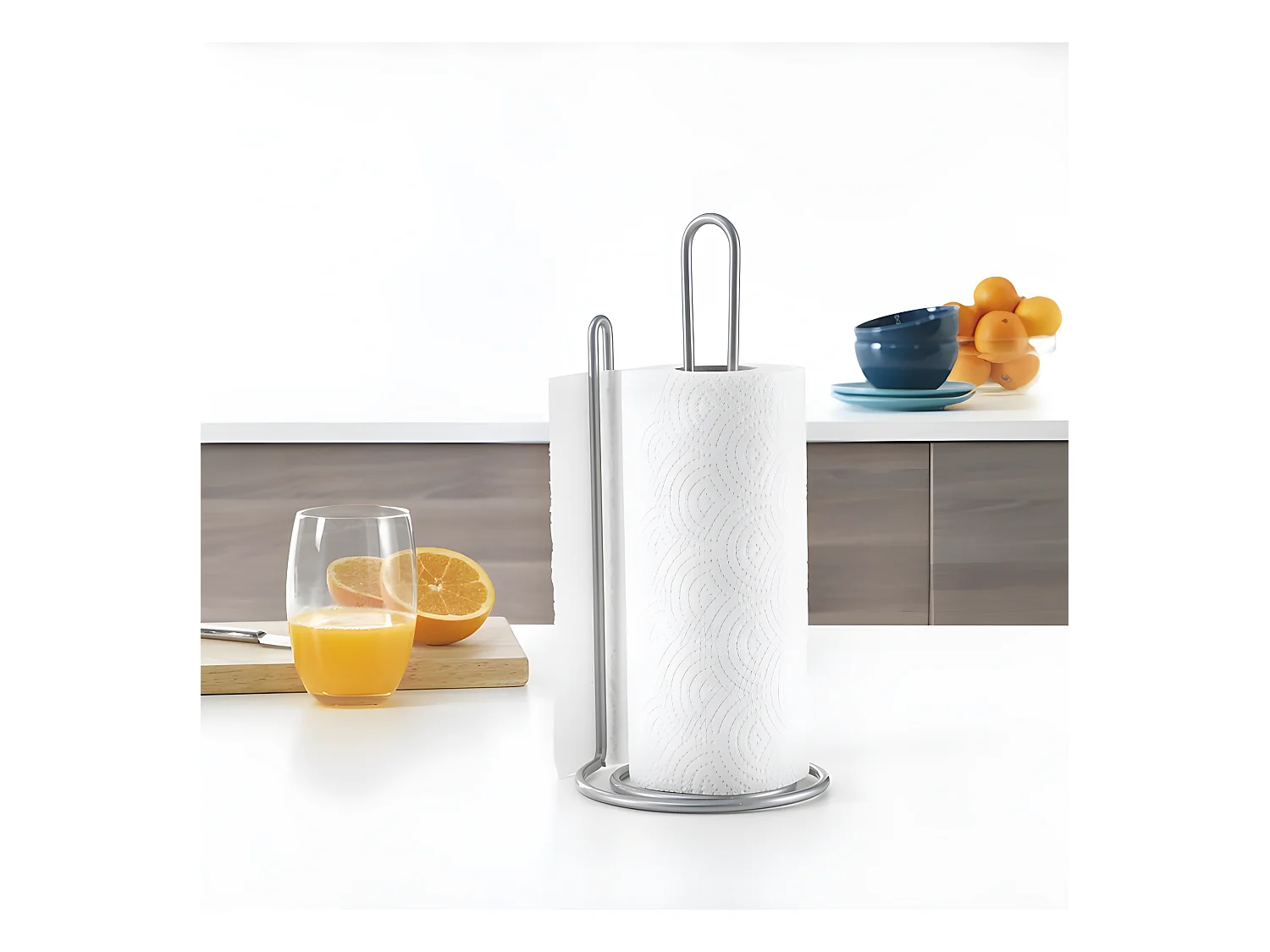 Küchenrollenhalter MY ROLL Metaltex Ø15x32 cm Grau Polytherm®