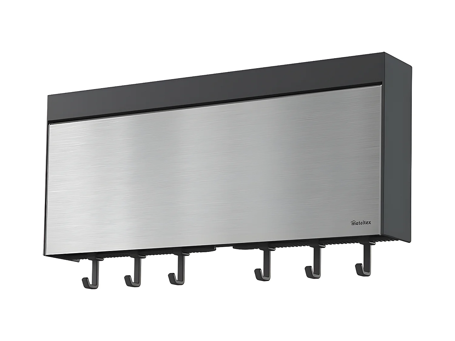 Drievoudige Wandhouder van Roestvrij Staal voor Keuken - Metaltex Tango 3 in 1