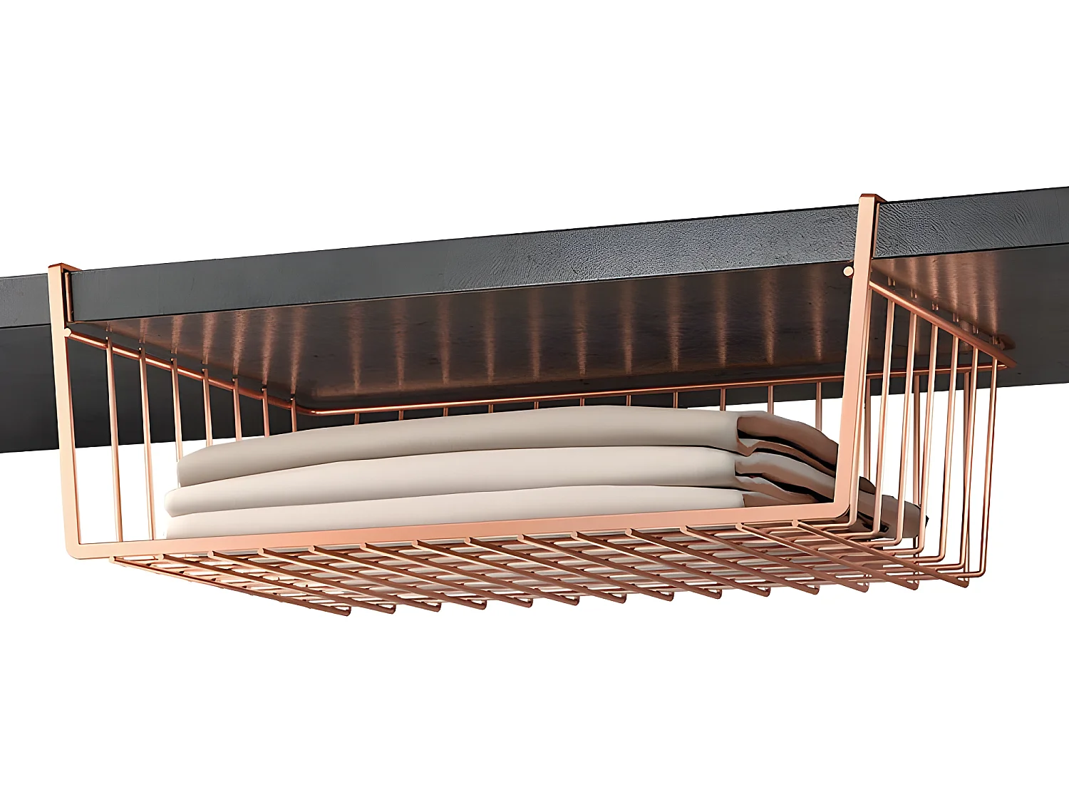 Estantería 40 cm KANGURO Serie COPPER Metaltex Cobre Brillante