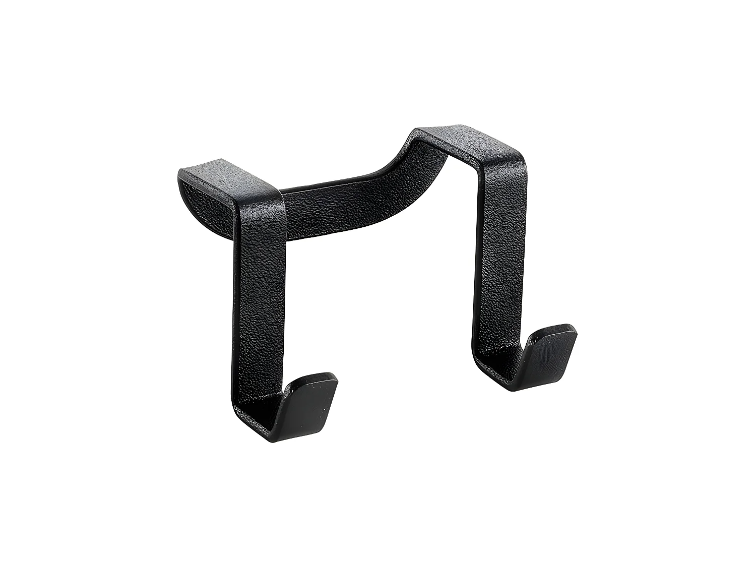 Gancho Doble Serie GALILEO LAVA Métaltex Touch-Therm® Negro 6x4x4 cm