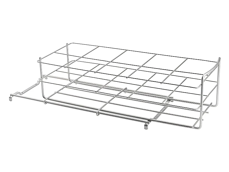 Ausziehbarer Flaschenkorb Metaltex Fassungsvermögen 10 Flaschen