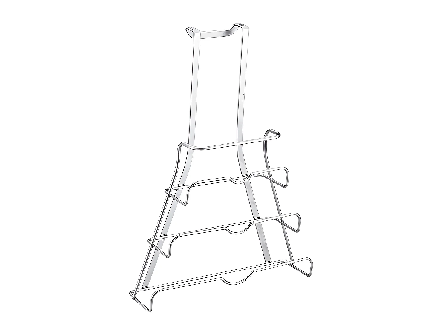 Dekselhouder Serie GALILEO Metaltex - Afwerking Polytherm® Zilver - Gemaakt in Italië