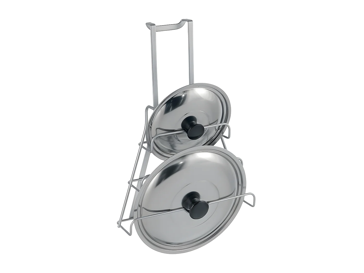 Dekselhouder Serie GALILEO Metaltex - Afwerking Polytherm® Zilver - Gemaakt in Italië