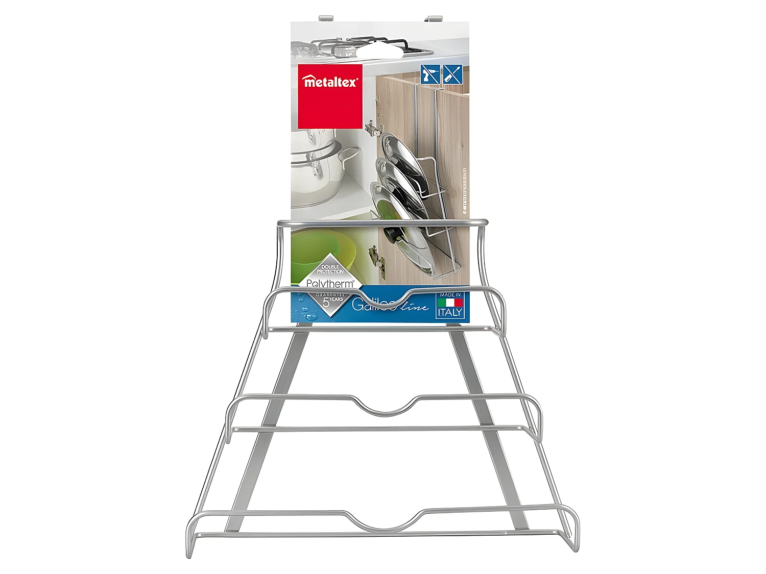 Porte-couvercles Série GALILEO de Metaltex. Finition Polytherm® Couleur Argent