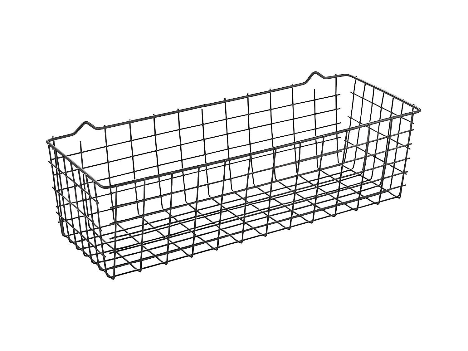 Mehrzweckkorb KOALA Serie LAVA Schwarz 33x12x9 cm Touch-Therm® Metaltex