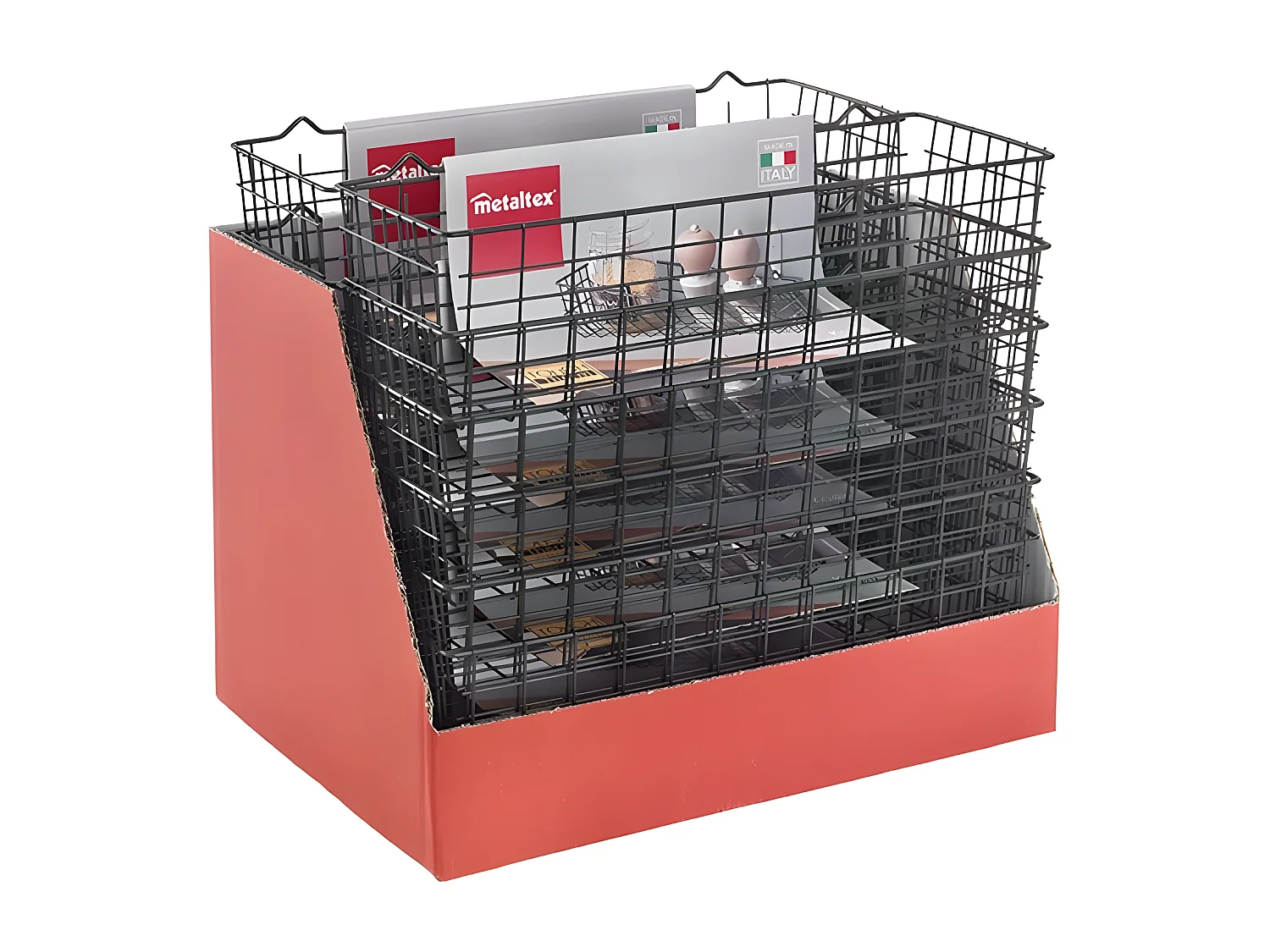 Mehrzweckkorb KOALA Serie LAVA Schwarz 33x12x9 cm Touch-Therm® Metaltex