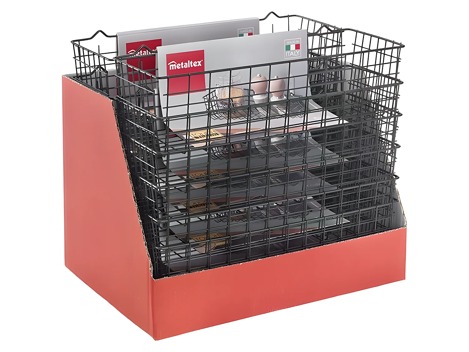 Panier Multiusage KOALA Série LAVA de Metaltex. Finition Touch-Therm® Couleur Noir