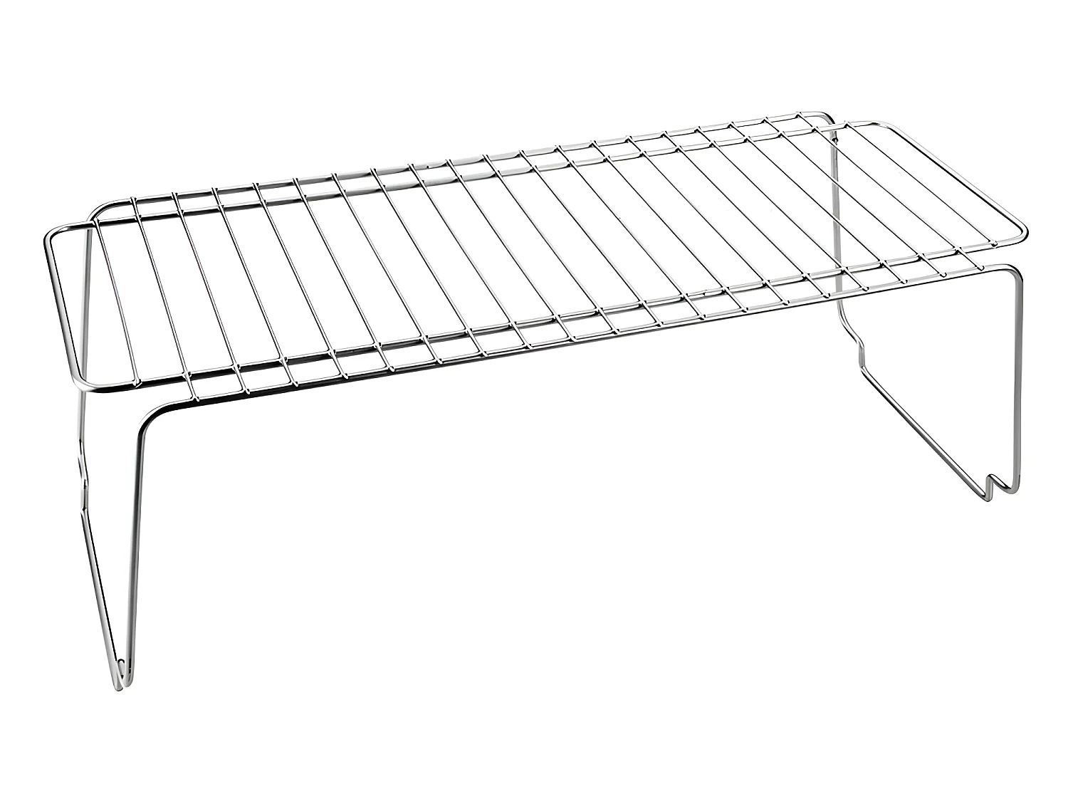 Estante empilhável SPACE LINE Metaltex Cinza 45x19x18 cm