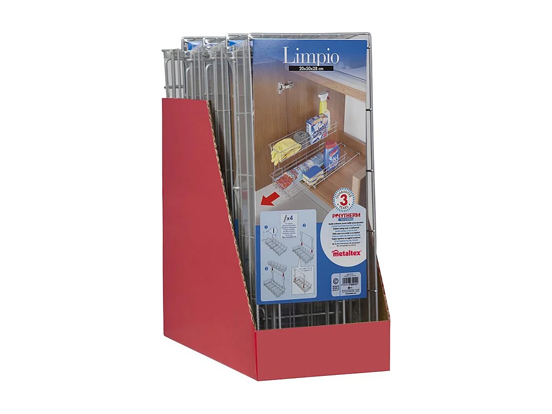 Schrankauszug mit 2 Ablagen Limpio