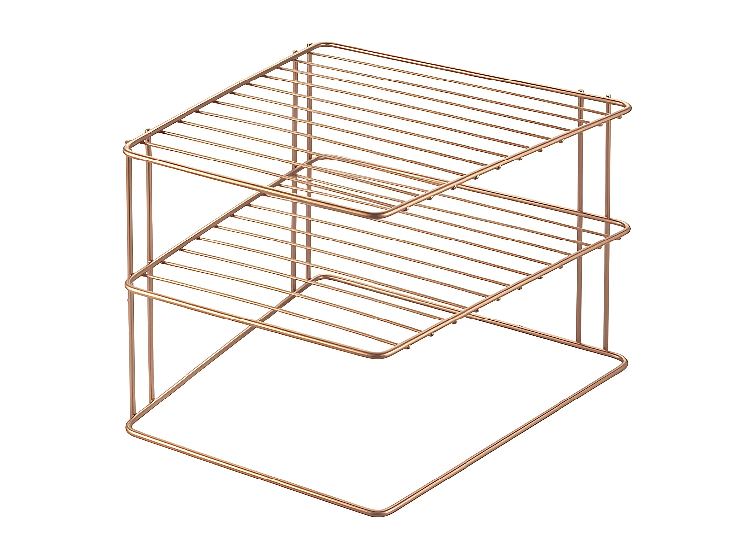 Rangement 3 Niveaux PALIO Série COPPER de Metaltex. Finition Polytherm Copper® Couleur Cuivre